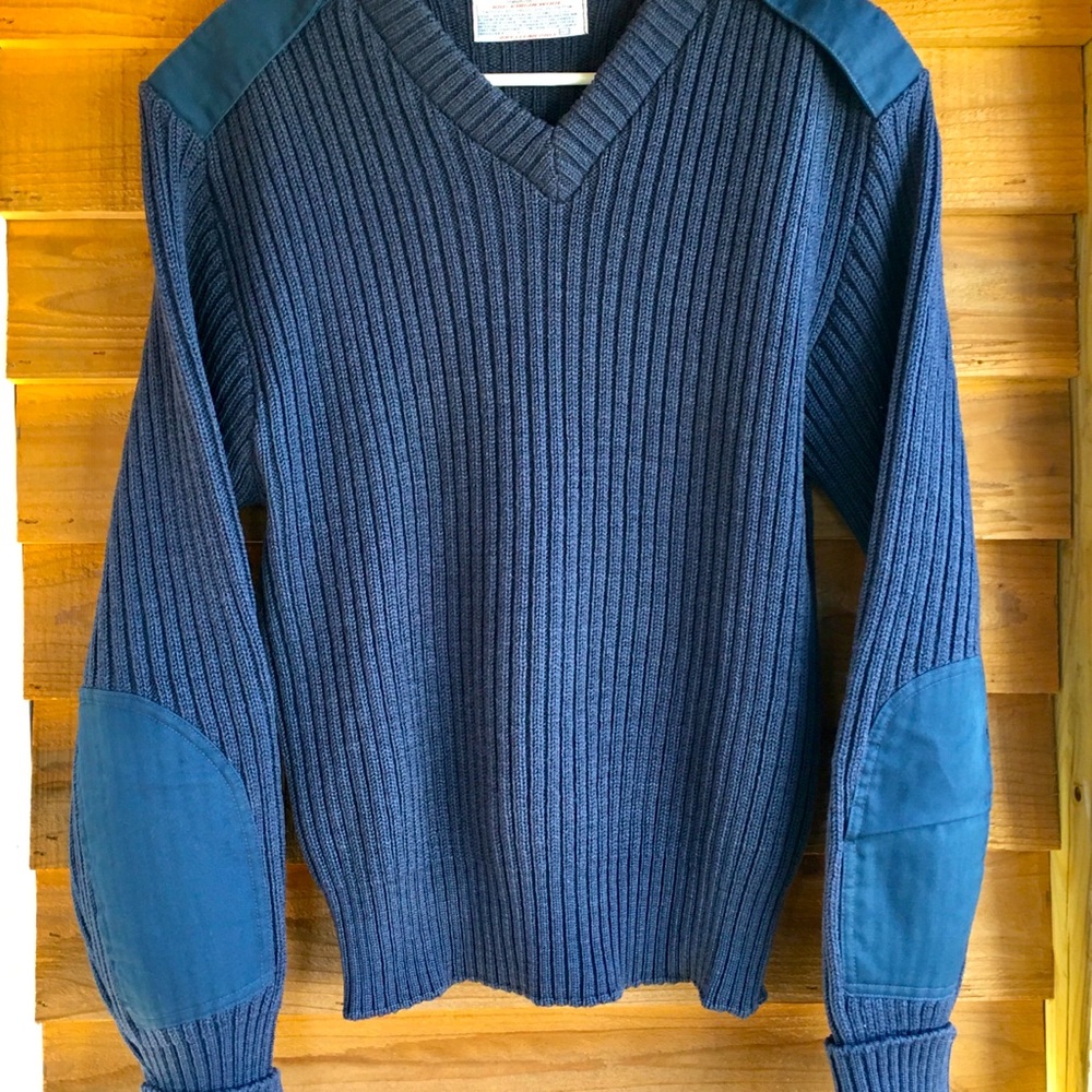 Vintage Military Virgin Wool Sweater